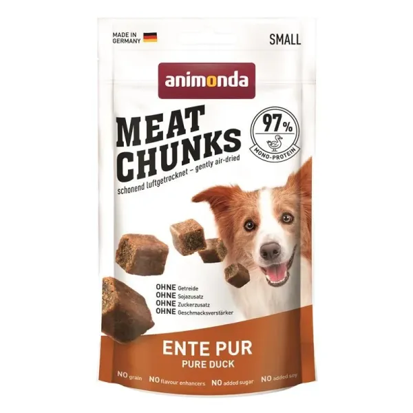 Animonda Meat Chunks Ente pur 60 g - 8 Stück